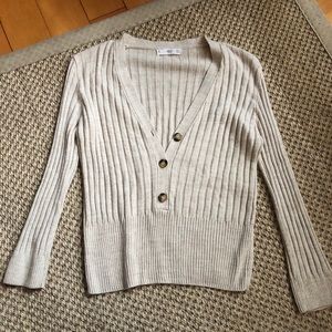 Mango Henley sweater size S